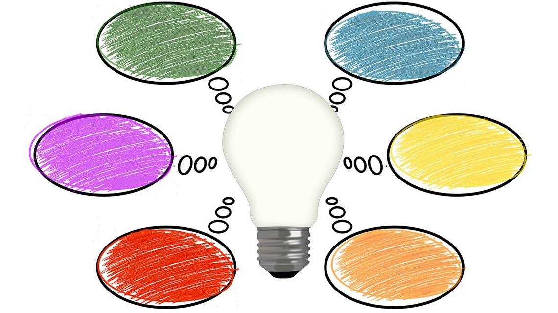 Graphic of light bulb moment